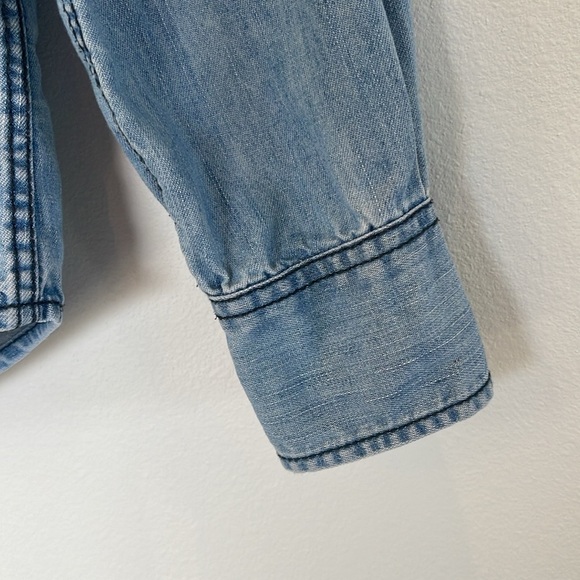 JOE FRESH Women's Long Sleeve Button-Down Denim Shirt Size S - Picture 5 of 9